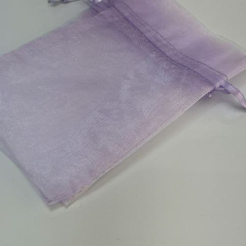 Lavender Organza Pouch with Ribbon Drawsting 4" x 5.5 inch 10 cm x 14 cm 20 pcs or 12 pcs Pack