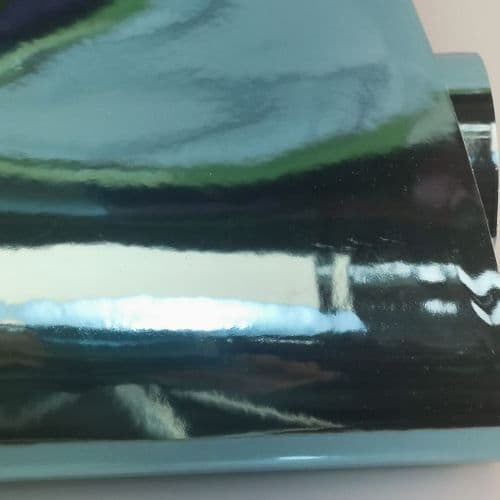 Light Blue Leatherette Fabric Eurotulle 05