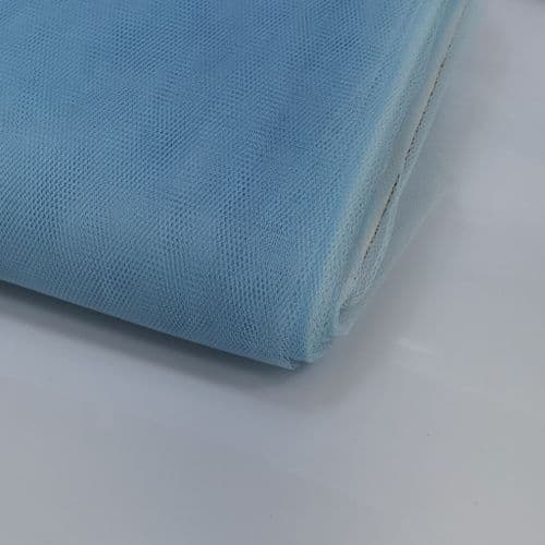 Light Blue Stiff Tulle 54 inch Eurotulle