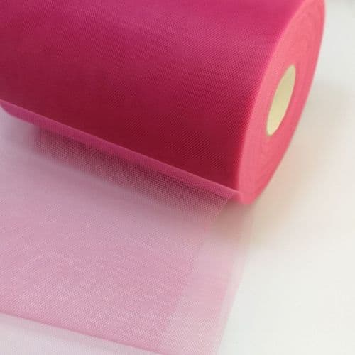 Light Fuchsia Polyester Tulle Roll A Range 100 Yards