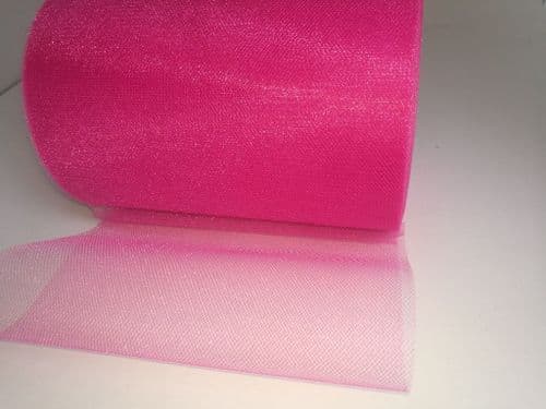 Light Fuchsia Shimmer Shiny Tulle Roll Eurotulle