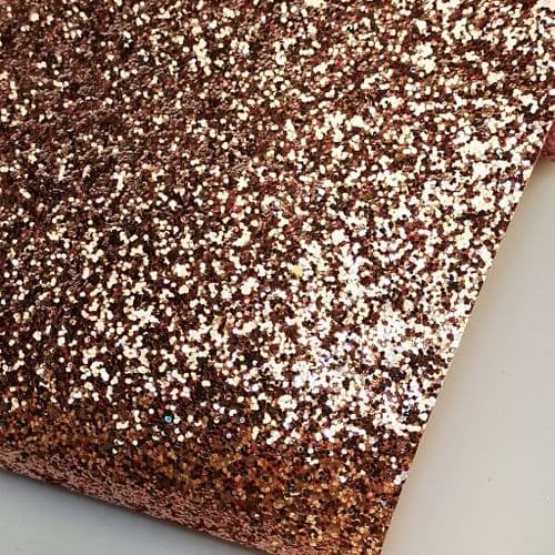 light Pink Chunky Glitter Fabric Eurotulle