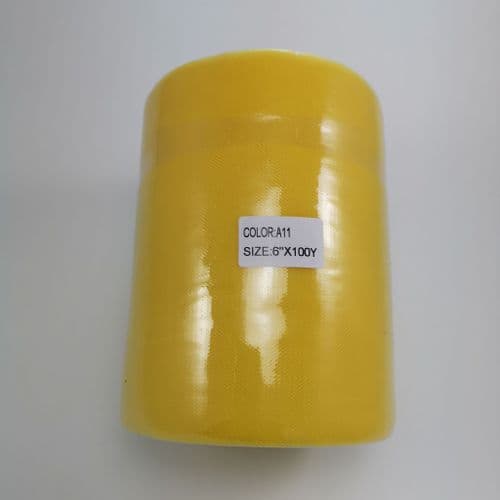 Light Yellow Polyester Tulle Roll A Range 100 Yards