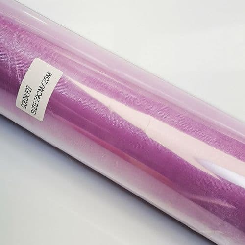 Lilac Organza Roll Fabric Wedding Party Venue Decor Chair Bows 29cm x 25Y