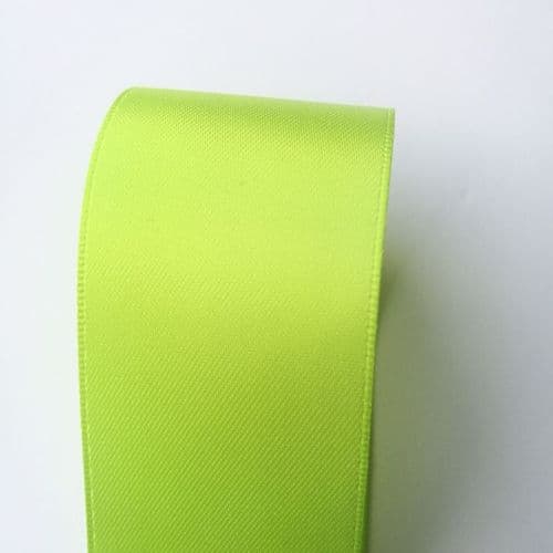 Lime Green 38mm  Satin Ribbon Eurotulle