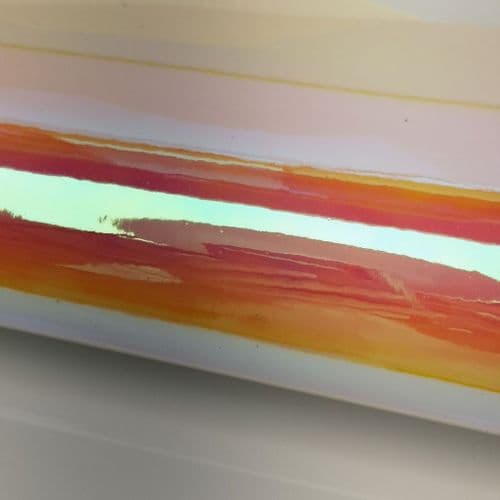 Mirror Effect Sun Set Leatherette Fabric Eurotulle