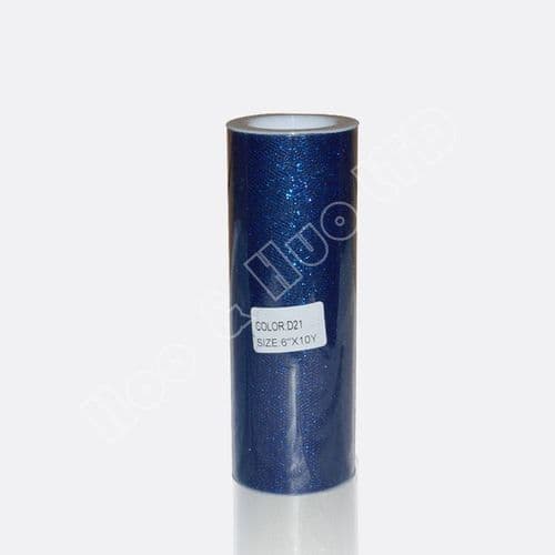Navy Blue Glitter Soft Sparkle Tulle Roll 6 inch x 10Y Eurotulle