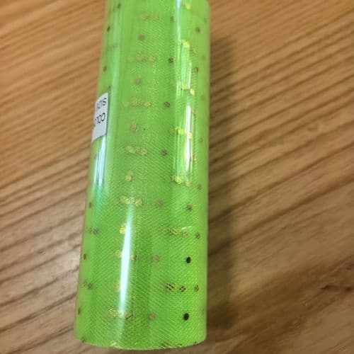 Neon Green Sequin 6 inch x 10 Yards