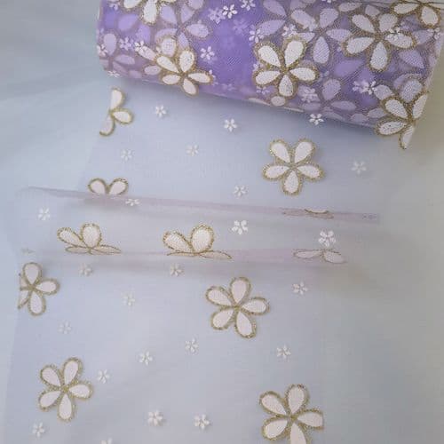 New Daisy Light Lavender Tulle Roll 6" x 10 yards