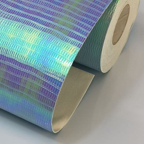 New Light Blue Embossed Leatherette Fabric Eurotulle