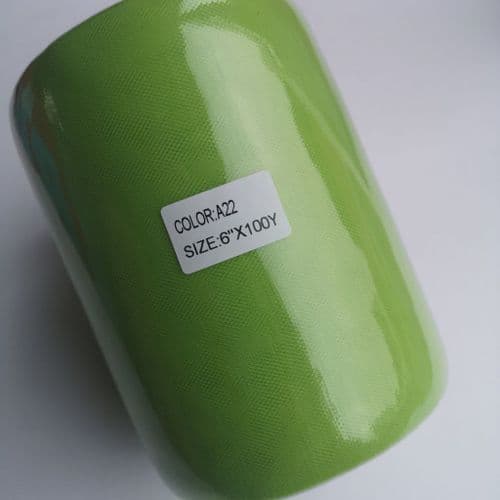 Nylon Soft Tulle Roll A Range 100 Y Apple Green