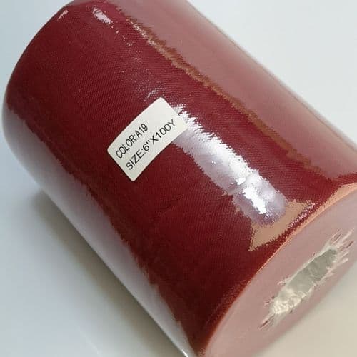 Nylon Soft Tulle Roll A Range 100 Y Burgundy