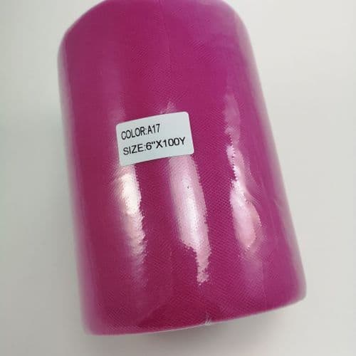 Nylon Soft Tulle Roll A Range 100 Y Fuchsia