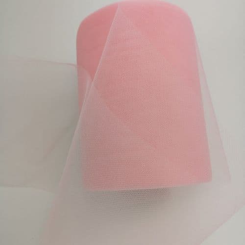 Nylon Soft Tulle Roll A Range 100 Y Light Pink
