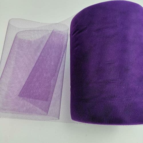 Nylon Soft Tulle Roll A Range 100 Y Plum