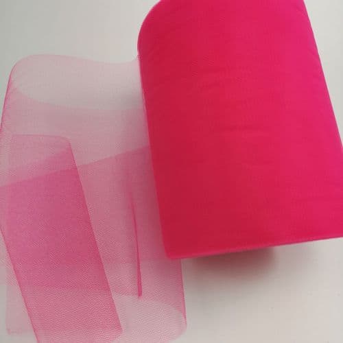 Nylon Soft Tulle Roll A Range 100 Y Shocking Pink