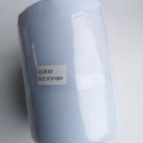 Nylon Soft Tulle Roll A Range 100 Y White