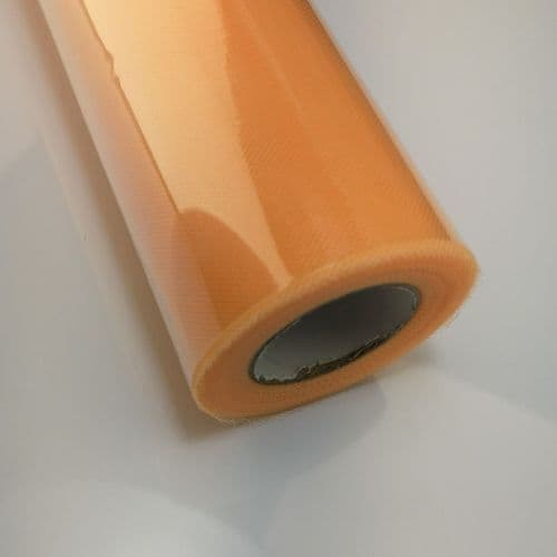 Peach Soft Tulle Netting Fabric 12 inch x 25 Yards Eurotulle