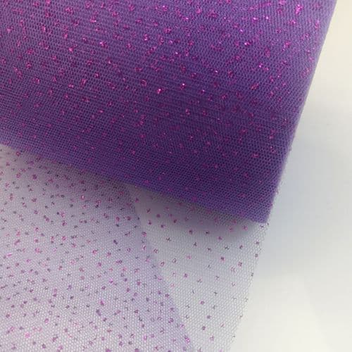 Purple Enhance Sparkle Soft Tulle 6" x 100 Y