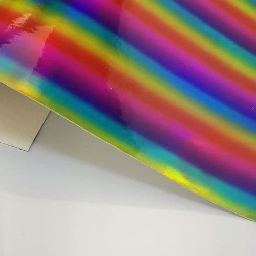 Rainbow Enhanced Leatherette Fabric Eurotulle