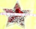 Red and Silver Changing color Star Motifs UK