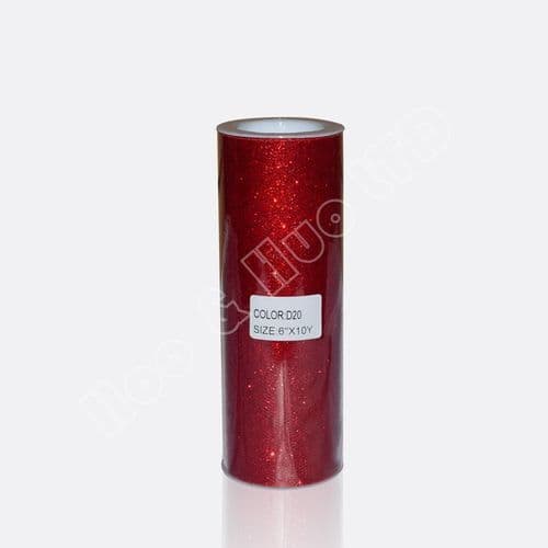 Red Glitter Soft Sparkle Tulle roll Eurotulle