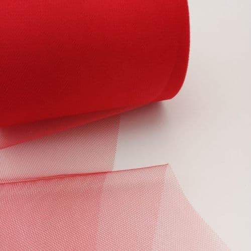 Red Shimmer Shiny Soft Tulle 6 inch Eurotulle