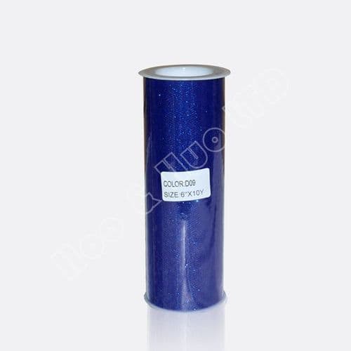 Royal Blue Glitter Soft Sparkle Tulle 6 inch Eurotulle