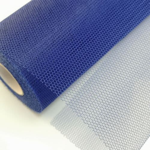 Royal Blue Stiff Tulle Stiff Netting Roll Fabric 12inch x25 Yards Eurotulle