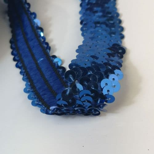 Royal Blue Stretch Sequin