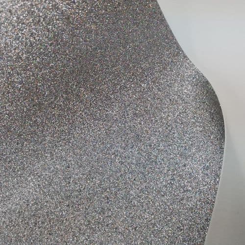 Silver Fine Glitter Fabric Eurotulle
