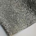 Silver A 4  Chunky Glitter Fabric UK