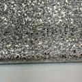 Silver A 4  Chunky Glitter Fabric UK