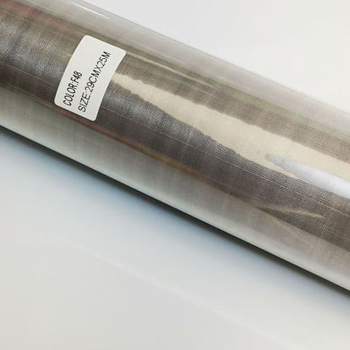 Silver Organza Roll Fabric Wedding Party Venue Decor Chair Bows 29cm x 25Y