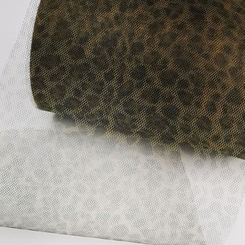 Soft Leopard Tulle Black Gold