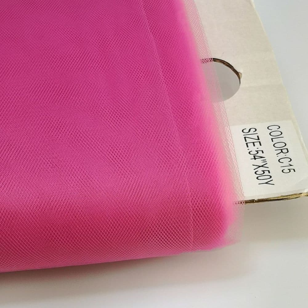 Tulle - 54-inches Wide Fuchsia By the Bolt