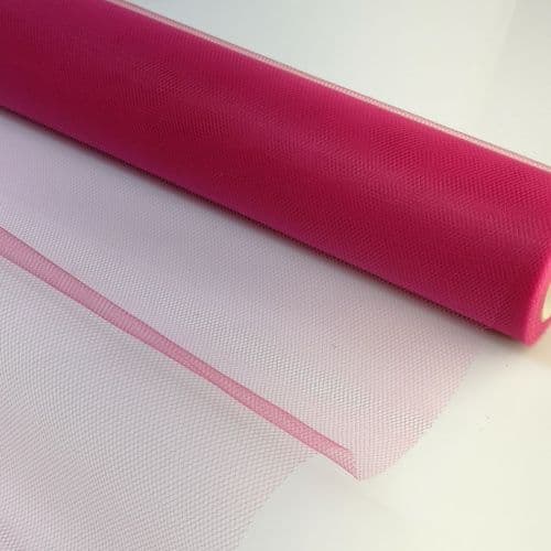 Soft Tulle Roll Fuchsia 12 inch x 25 Yards Eurotulle