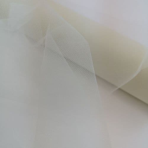 Soft Tulle Roll Ivory 12 inch x 25 Yards Eurotulle