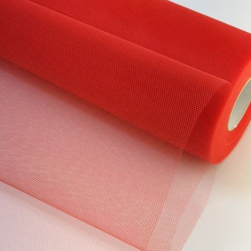 Soft Tulle Roll Red 12 inch x 25 Yards Eurotulle