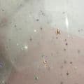 Hologram Sequin Stars Shape Ivory Tulle Bolt