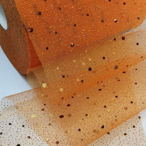 Sparkle Tulle Orange I 11 Enhanced Soft Tulle
