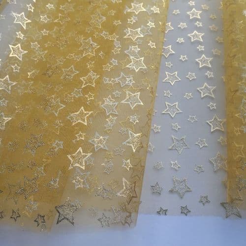 Star Gold 54inch Organdie Fabric