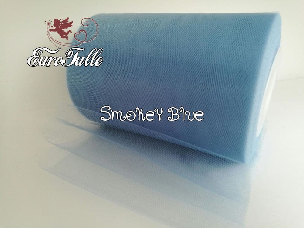 Smokey Blue Tulle Roll