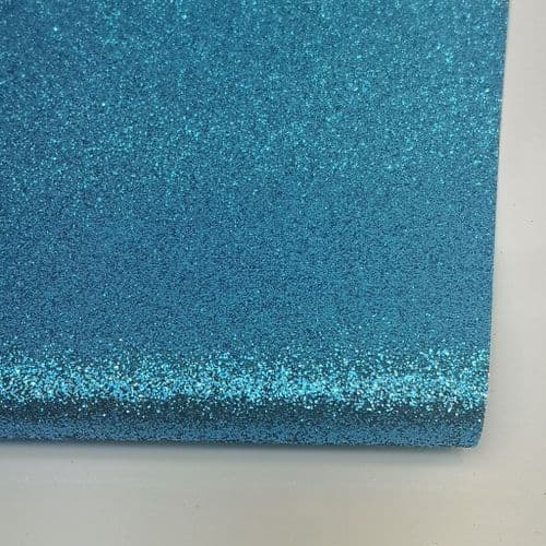 Turquoise Fine Glitter Fabric Eurotulle