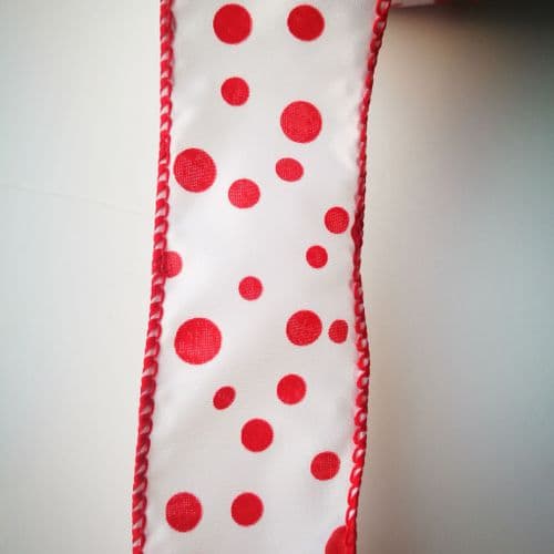 White Wired Red Dot 38 mm Eurotulle