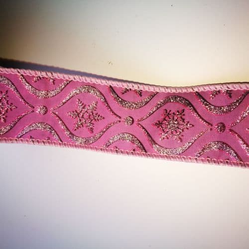 Wired Ribbon N10 Purple 38mm Eurotulle