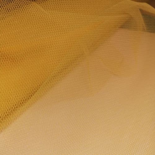 Yellow Stiff Honeycomb Tulle Fabric 54 inch Eurotulle
