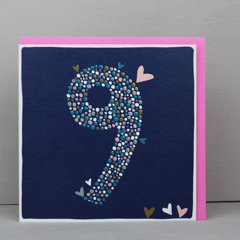 AGED 9 BIRTHDAY CARD