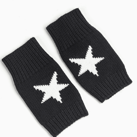 ALICE WRIST WARMERS BLACK STAR