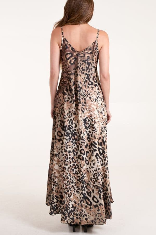 leopard satin cami